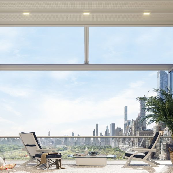 Manhattan Residence Motorized Pergola, Glass Railing, and Aluminum Joinery Systems